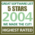 anova.org: 'THE GREAT SOFTWARE LIST' - Highest Rating of 5 Stars